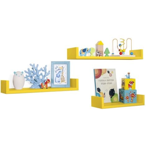 3er set wandregal mod. Calamita farbe gelb