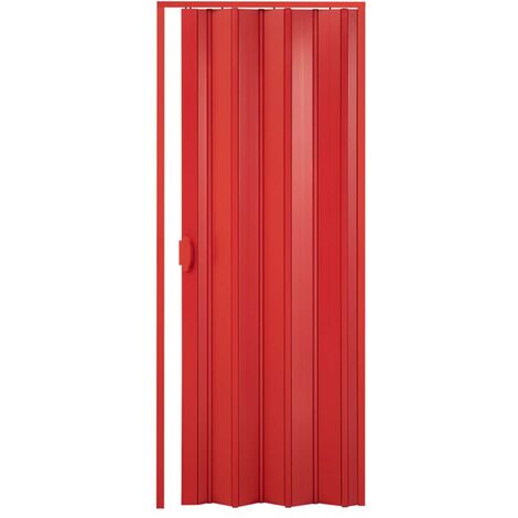 Falttür in PVC mod. Simona Rot 82x220 cm