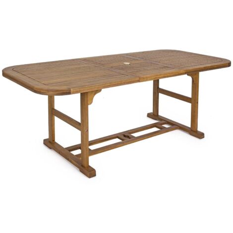 Rechteckiger Garten Ausziehtisch 150/200x90 cm aus Holz (1/5)