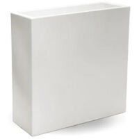 Blumenkübel rechteckig aus Harz 90x30 cm h 80 mod. Flowerpot Top Weiß
