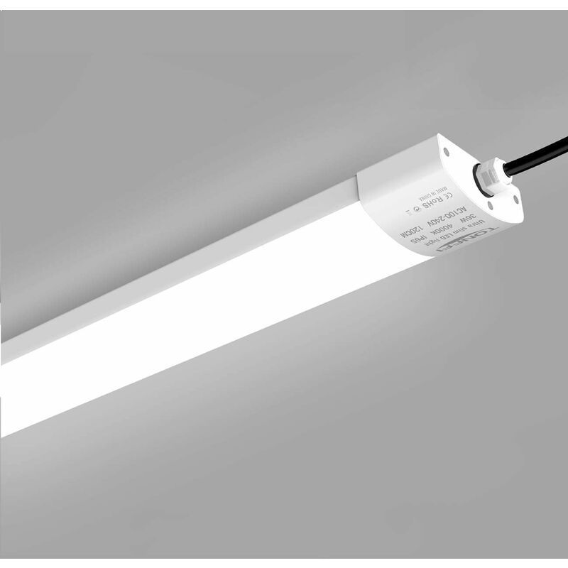 Ultraslim LED Feuchtraumleuchte Wannenleuchte 60-120cm Röhre Keller Garage Lampe 