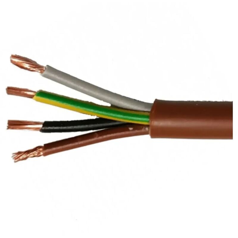 cavo filo elettrico 1 mt marrone fs180r18 4x1,5 mm