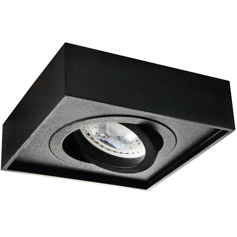 Faretto quadrato orientabile incasso 80mm luce LED orientabile lampada 8W  GU10 LUCE 4000K