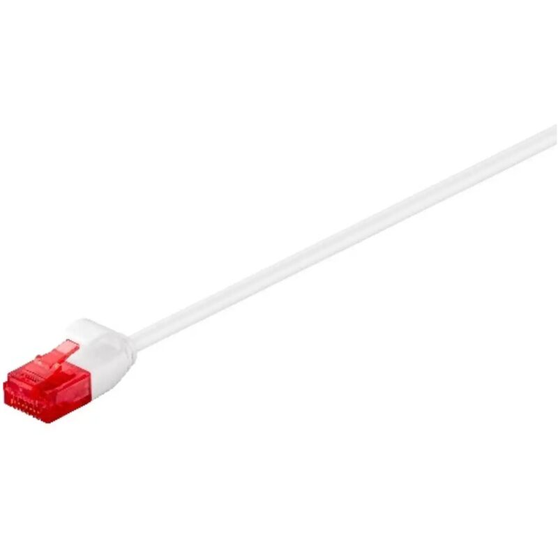 cavo di rete patch cat 6 u-utp rj45 conduttore rame slim 2 mt