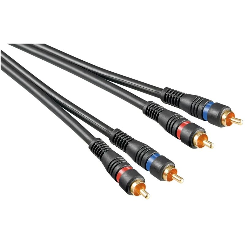 cavo audio rca professionale placcato in oro schermato connettore rca nero 1,5 mt