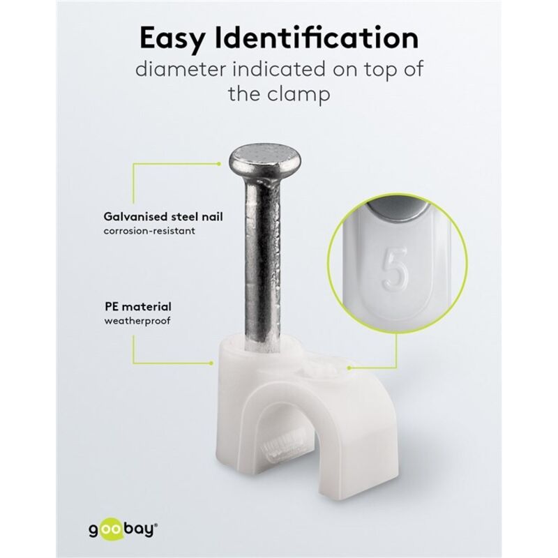 Sourcingmap 50 Supporti Per Fascette In Nylon - Base Fermacavo Con Foro 5,2 Mm, Bianche, Per Organizzare Cavi E Tubi