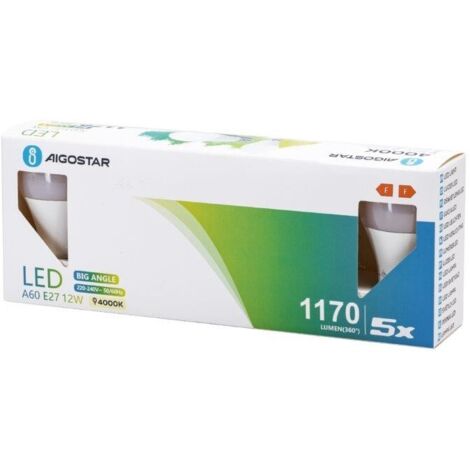5PZ Lampadina LED Precablata Con Filo 20cm &ndash; Adatta A 3V, 5V, 12V, 24V, 220V E Ideale Per Hobby E Riparazioni