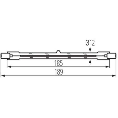 Accessorio Lampadina Alogena Lineare R7s 1000W
