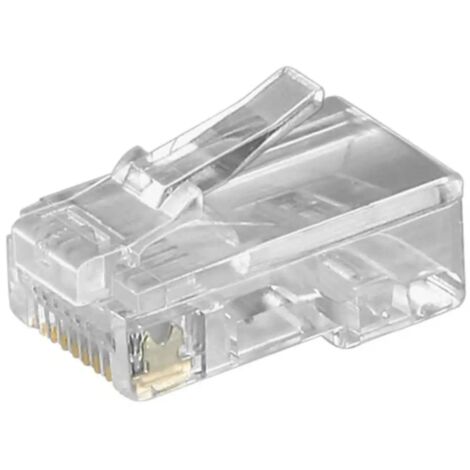 Mr. Tronic Connettori Rj45 Cat 6 |100 Connettore Plug Cat 6 8P8C Plug Mr. Tronic Connettori Rj45 Cat 6 |100 Connettore Plug Cat 6 8P8C Plug