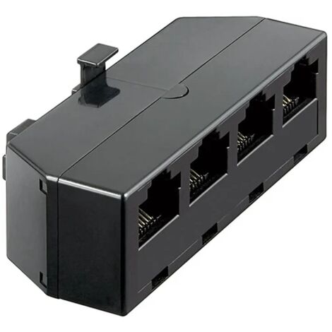 2X ADATTATORE SPLITTER Sdoppiatore Cavo Rete LAN 1x RJ45 2x Presa - Foto 3