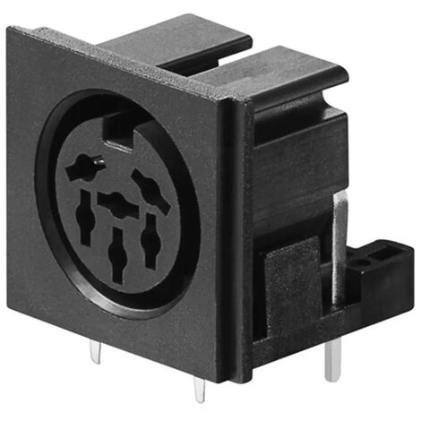 Oiyagai 5 Pezzi Sostituzione Presa DIN 6 Pin Femmina PCB Angolo Retto per Computer