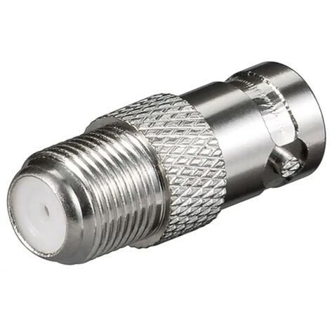 Keple Adattatore Da Presa BNC Femmina A Presa BNC Femmina, Corpo In Zinco Nichelato Da 75 Ohm, Connessione Da Femmina A Femmina Per CCTV, Confezione Da 2