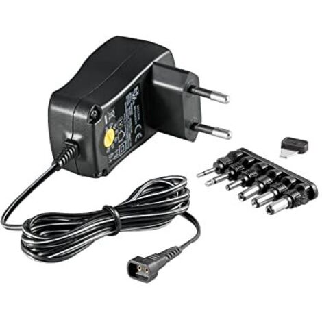 Alimentatore Universale Regolabile Hama 12V 3,6W – 7 Connettori (USB E DC) Per Router, Luci LED E Altro