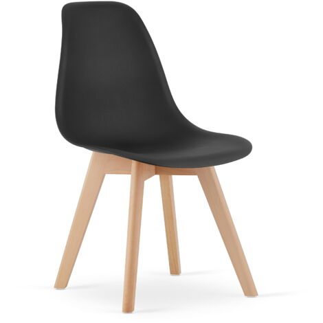 Chaises de salle à manger KITO - lot de 4 chaises de table à manger - noir (1/5)