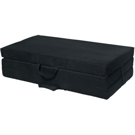 Matelas Pliant D'appoint Evergreenweb – 80x200 Cm, Gris, Waterfoam, 4 En 1