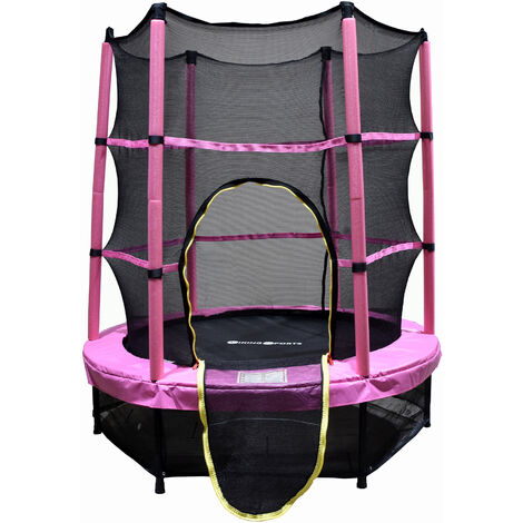 Filet trampoline - bord intérieur - 366 cm - noir & rose