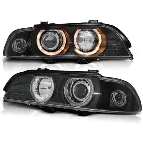 Phares Xénon BMW E39 09 95-06 03 ANGEL EYES D2S/H7 NOIR
