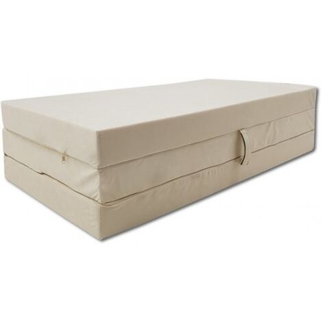 Matelas Pliant En Mousse 120x200x10 Cm | Portable, Housse Amovible | Lit D'Appoint, Camping, Voyage | Confort Ferme Et Soutien
