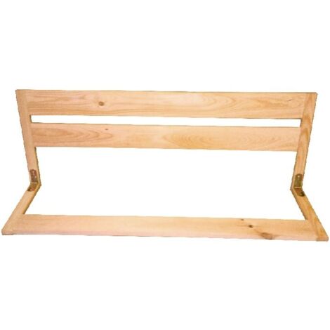 Barrière de lit pliante - protection contre les chutes - épicéa 97x40x30cm (1/3)