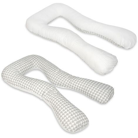 Coussin d'allaitement - Coussin de grossesse - grand - 100% coton ...