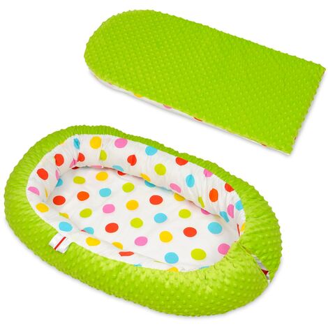 Nid d'ange - nid d'ange - 0-8 mois - 82x54cm - pois printaniers - vert (1/2)