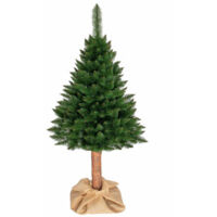 Viking Choice – Sapin de Noël artificiel 220 cm – Tronc en bois naturel – Haute densité d'aiguilles – Assemblage facile – Envergure jusqu'à 98 cm