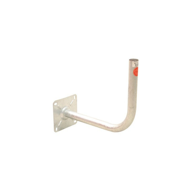 HDSAT BRAS COUDE Déport 40cm  Diamètre 40mm  Fixation parabole support mural Acier Galva