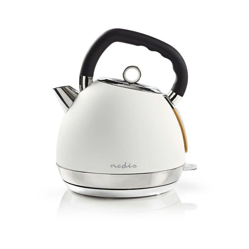 Bouilloire électrique en céramique (mini bouilloire électrique rétro,  petite bouilloire domestique, blanc A) (F)