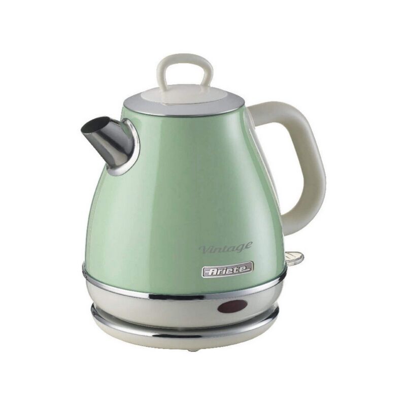 ARIETE Bouilloire Electrique 1L sans fil 1630W vert Design Vintage Rétro