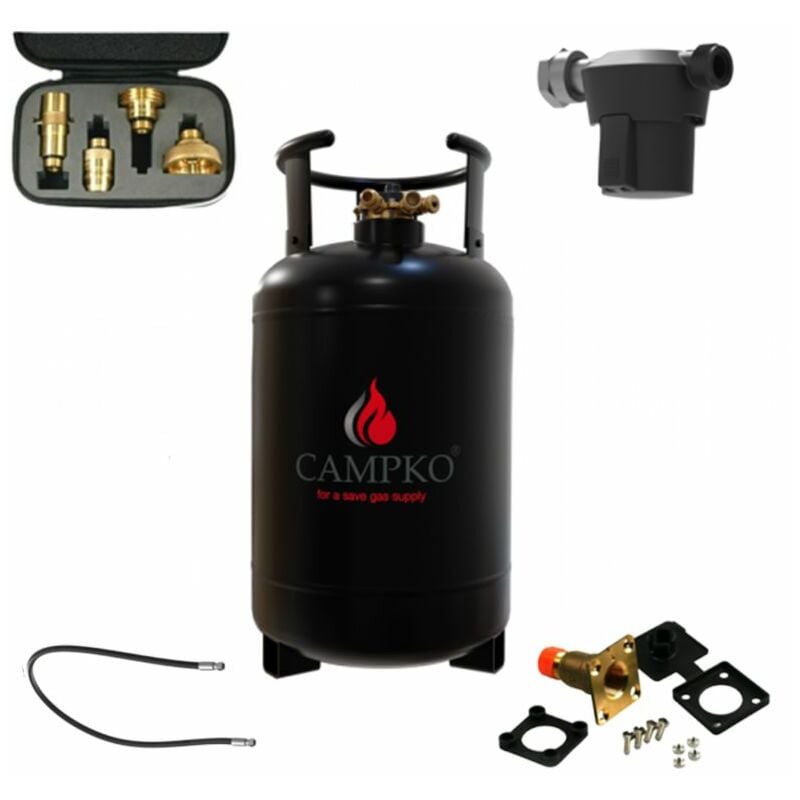 Support haute résistance CAMPKO pour bouteille de gaz et réservoir GPL en  camping-car - H2R Equipements