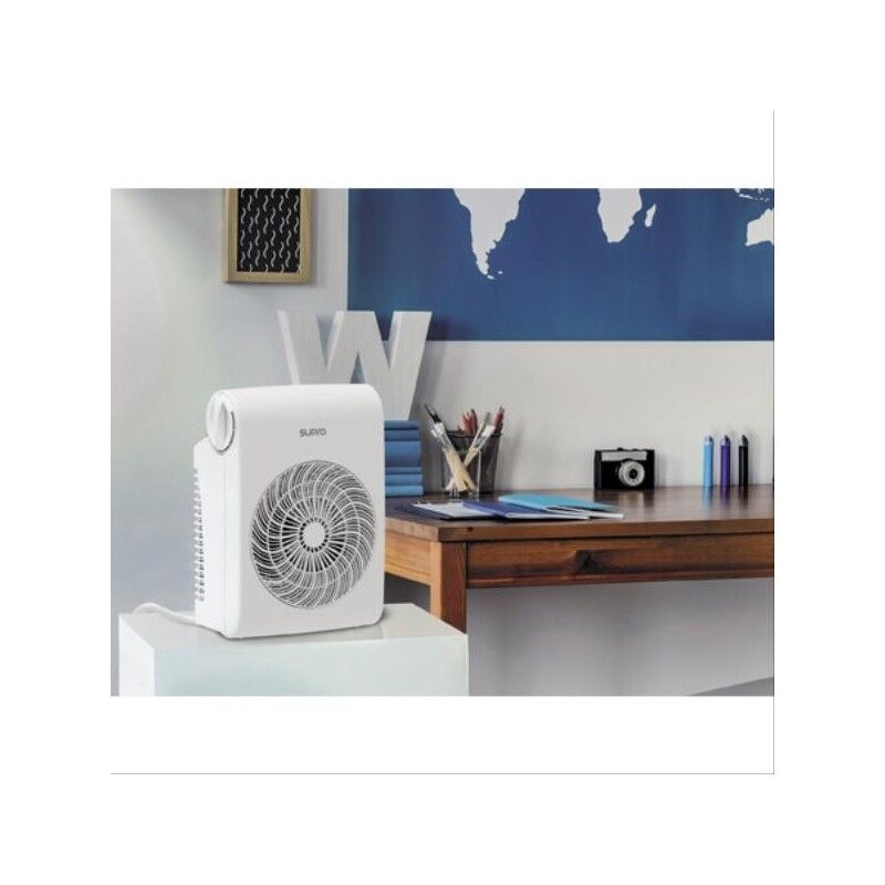 Radiateur électrique soufflant céramique mural blanc 2000w chauffage  d'appoint SUPRA 1158675