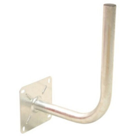 Bras coudé déport 30cm diamètre 40mm – Fixation murale pour parabole – Acier galvanisé – Résistance intempéries – Hdsat