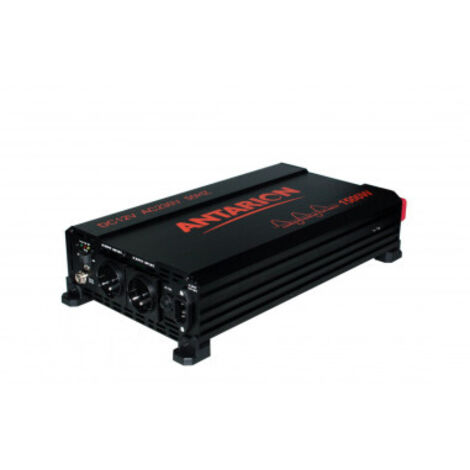 Convertisseur de tension Pur Sinus 1500W 12V/230V – Puissance max 1700W – Commande déportée 5m – Pour camping-car et applications mobiles – Antarion