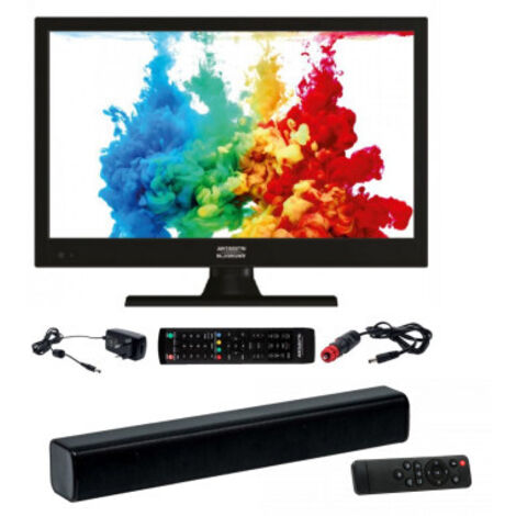 Pack ANTARION TV LED 15.6" 39cm Télévision HD + Barre de Son Compact Bluetooth (1/5)