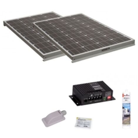 Pack ANTARION 2x Panneaux solaire 120W + kit de pose avec régulateur MPPT 320W 20A (1/5)