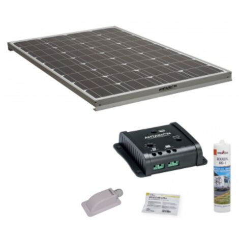 Pack ANTARION Panneau solaire 140W + Kit de pose Solaire avec Régulateur 160W 10A