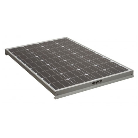 Panneau solaire monocristallin 160W – Dimensions 136.8 x 58.5 x 6 cm – Poids 9.4 kg – Verre trempé résistant aux intempéries – Antarion (1/2)