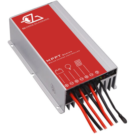 Régulateur solaire MPPT Bluetooth 20A – Optimisation puissance pour batteries AGM, Gel, Lithium – Protection IP67 – Application My E-Solar – EZA
