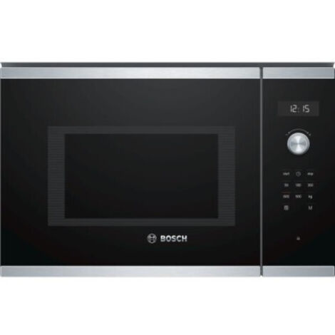 BOSCH MICRO-ONDES ENCASTRABLE 25L 900W Plateau tournant INOX