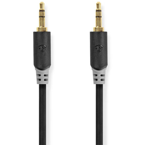 NEDIS Câble Audio Stéréo 3,5 mm Mâle - 3,5 mm Mâle 2,0 m Anthracite (1/5)