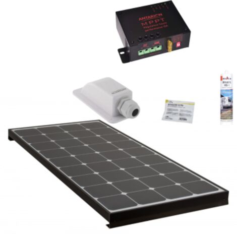 ANTARION Kit BLACK BOOSTER 140W + Régulateur MPPT + Câble (1/5)