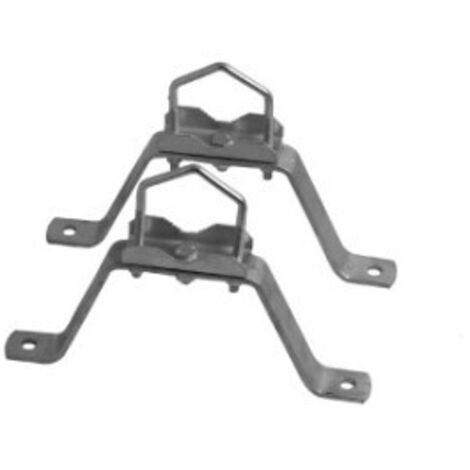 HDSAT PAIRE D'ETRIERS pour Fixation Murale 15 cm en acier 38-60 mm (1/2)