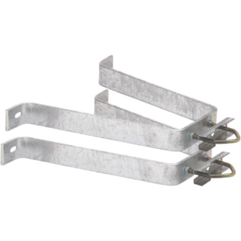 HDSAT PAIRE D'ETRIERS Fixation Murale Déport 30 cm mat antenne tv tnt sat