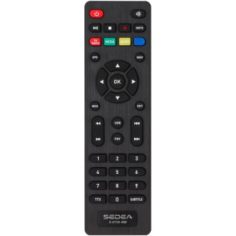 Télécommande pour Récepteur SEDEA S-6700-HD (1/2)