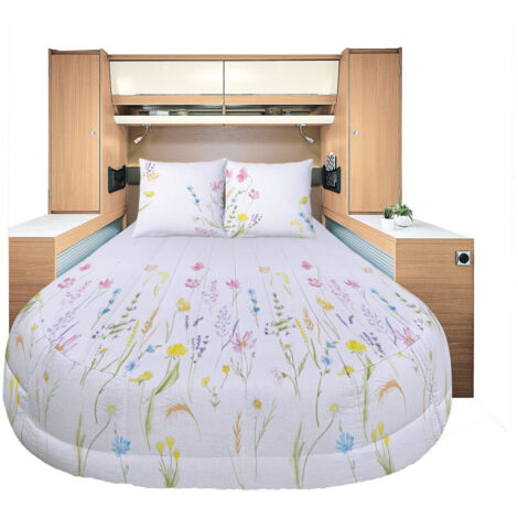 INCASA Prêt à dormir All seasons Lyocell et Percale Floralie 120/130 x 190 cm (1/5)