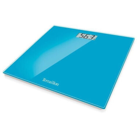 TERRAILLON PESE PERSONNE ELECTRONIQUE 13163 BLEU VERRE LCD