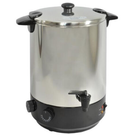 KITCHENCHEF  Stérilisateur / Traiteur  1650W Inox/Noir 18,5L Contenance 12 bocaux Minuterie 120 minutes Conserves maison (1/3)
