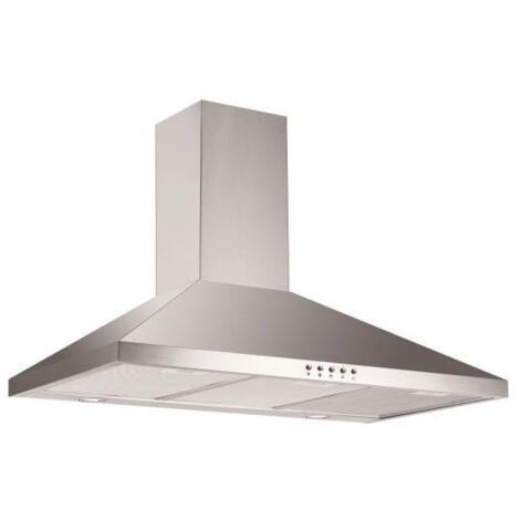 GLEM Hotte Décorative pyramidale aspirante inox Largeur 60cm Débit d'air 500m3/h