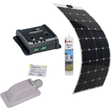Pack ANTARION Panneau Solaire Souple 150W Camping car Van Life + régulateur solaire SC10