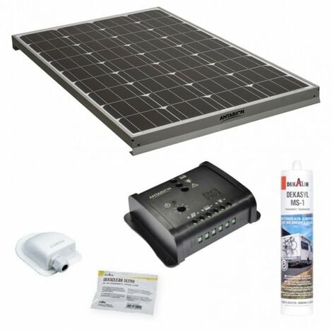 Régulateur MPPT-90.app avec 2 panneaux solaires, supports et
